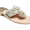 Jack Rogers Jacks Brocade Flat Tassel Bow Sandal